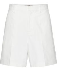 Valentino Garavani - Cotton-blend Bermuda Shorts - Lyst