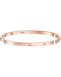 Cartier - Small And Diamond Love Bracelet - Lyst