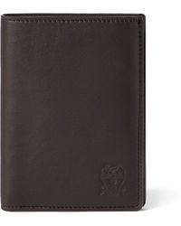 Brunello Cucinelli - Leather Bifold Card Holder - Lyst