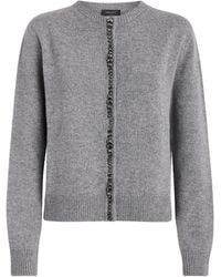 Fabiana Filippi - Virgin Wool-Silk-Cashmere Embellished Cardigan - Lyst