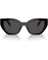 Prada - Acetate Geometric Sunglasses - Lyst