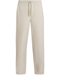 AllSaints - Cotton-linen Relaxed Hanbury Trousers - Lyst