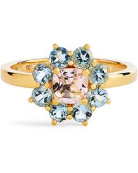 Jennifer Meyer - And Aquamarine Flower Ring - Lyst