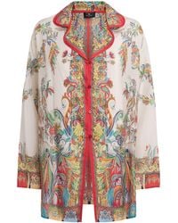 Etro - Silk Paisley Cover-Up Shirt - Lyst