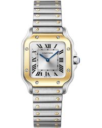 Cartier - Small And Steel Santos De Watch - Lyst