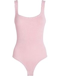 Hunza G - Square-Neck Swimsuit - Lyst