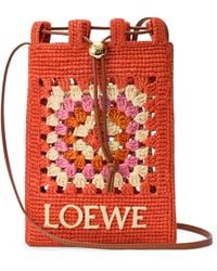 Loewe - X Paula's Ibiza Crochet Pocket Patch Shoulder Bag - Lyst