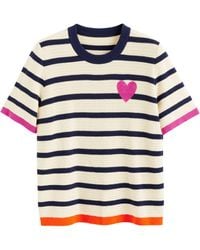 Chinti & Parker - Striped Breton Heart T-shirt - Lyst