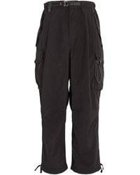 and wander - Oversized Cargo Trousers - Lyst