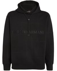Emporio Armani - Embroidered Logo Hoodie - Lyst