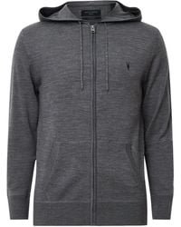 AllSaints - Merino Wool Mode Hoodie - Lyst