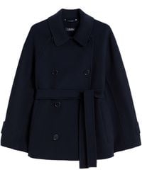 Max Mara - Virgin Wool Belted Jacket - Lyst