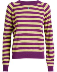 MAX&Co. - Wool Crew-neck Striped Sweater - Lyst