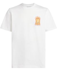 CASABLANCA - Organic Cotton Hermons Mirage Arch T-Shirt - Lyst