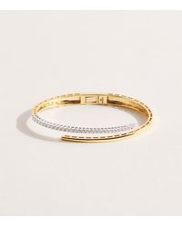 YEPREM - Mixed And Diamond Golden Strada Bangle - Lyst