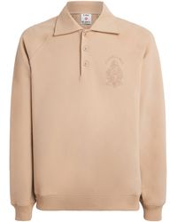CASABLANCA - Stretch-Cotton Spread-Collar Sweatshirt - Lyst