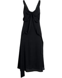 Acne Studios - Silk Bow-Detail Midi Dress - Lyst