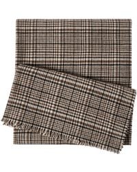 Brunello Cucinelli - Cashmere Check Scarf - Lyst