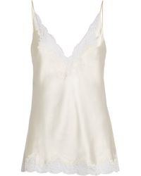 Carine Gilson - Silk Lace-detail Camisole - Lyst