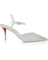 Christian Louboutin - Miss Z Riviera Strass Embellished Pumps 80 - Lyst