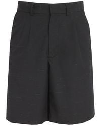 Commas - Wool-Linen Heathered Tailored Shorts - Lyst