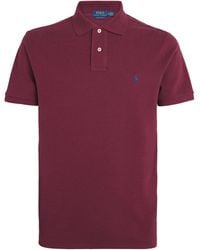 Polo Ralph Lauren - Cotton Mesh Slim Fit Polo Shirt - Lyst