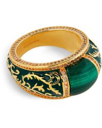 Zimmermann - Gold-plated And Malachite Zimmemorabilia Ring - Lyst