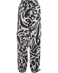 adidas By Stella McCartney - Woven Zebra Sports Trousers - Lyst