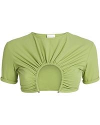Christopher Esber - Gathered U-Prong Bikini Top - Lyst