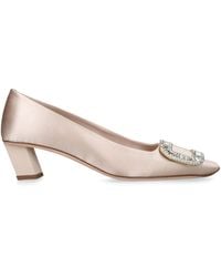Roger Vivier - Satin Belle Vivier Pumps 45 - Lyst