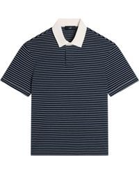 dunhill - Cotton Stripe Polo Shirt - Lyst