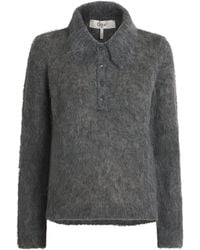 Chloé - Alpaca-Blend Polo Sweater - Lyst