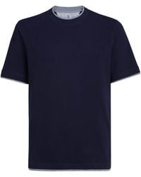 Brunello Cucinelli - Cotton Faux-Layered T-Shirt - Lyst
