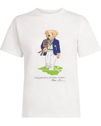 Polo Ralph Lauren - X Wimbledon Cotton Polo Bear T-Shirt - Lyst
