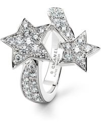 Chanel - White Gold And Diamond Comète Ring - Lyst