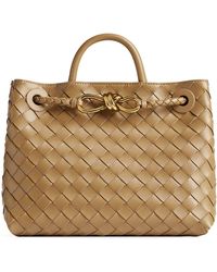 Bottega Veneta - Small Leather Andiamo Shoulder Bag - Lyst