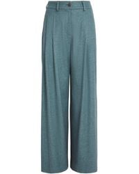 Colombo - Silk-Cashmere Wide-Leg Trousers - Lyst