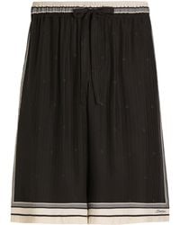 Dolce & Gabbana - Silk Wide-Leg Shorts - Lyst