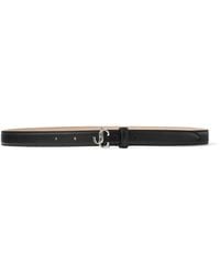 Jimmy Choo - Leather Mini Helina Belt - Lyst