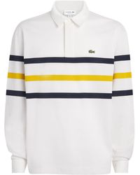 Lacoste - Cotton Stripe Rugby Polo Shirt - Lyst