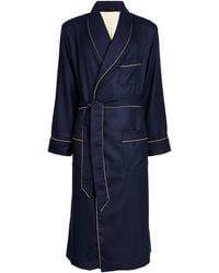 Derek Rose - Cashmere-Silk Piped Robe - Lyst