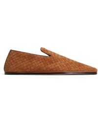 Bottega Veneta - Suede Palazzo Slippers - Lyst