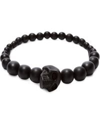 McQueen - Skull Bead Bracelet - Lyst