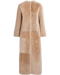 Yves Salomon - Shearling Reversible Long Coat - Lyst