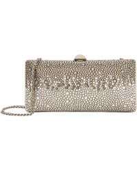 Rodo - Silk Satin Crystal-Embellished Clutch Bag - Lyst