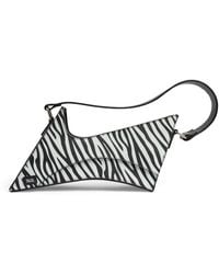 TALEL PARIS - Leather Zebra Wave Shoulder Bag - Lyst