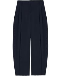 McQueen - Wool Wide-Leg Tailored Trousers - Lyst