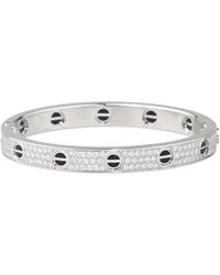Cartier - Love Classic And Diamond Ceramic Paved Bracelet - Lyst