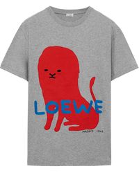 Loewe - Cotton-Blend Printed T-Shirt - Lyst