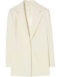 Burberry - Wool Grain De Poudre Pinstripe Jacket - Lyst